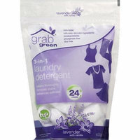 GrabGreen Lavender with Vanilla 3-in-1 Laundry Detergent Pods, 15.2 oz, (Pack of 6)