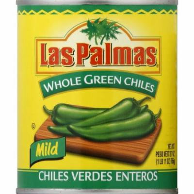 Las Palmas Whole Mild Green Chiles, 27 oz (Pack of 12)