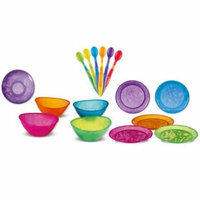 Munchkin 6 Pack Soft-Tip Infant Spoon with 5 Pack Multi Bowls & 5 Pack Multi Plates
