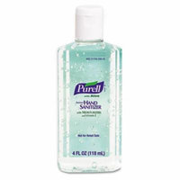 Gojo 9631CT Instant Hand Sanitizer w/Aloe 4-oz. Flip-Cap Bottle 24/Carton