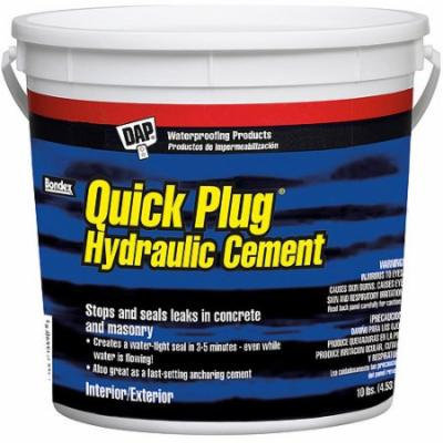 Dap 14090 10 lb Pail Quick Plug Hydraulic Cement