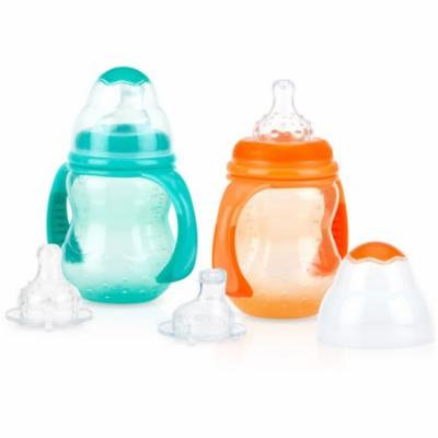 Nuby 2-Pack 3-Stage 8-oz Grow with Me Cup, Neutral, BPA-Free
