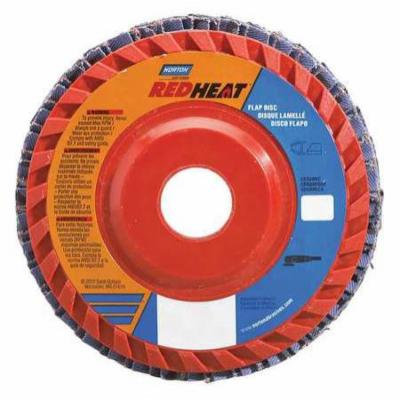 NORTON 66623399026 Flap Disc, 6 In x 80 Grit, 7/8