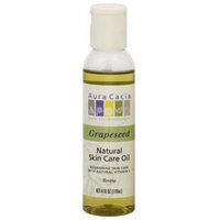 Aura Cacia Grapeseed Natural Skin Care Oil, 4 fl oz