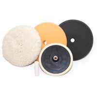 Foam Wool Buffing Polishing Pad Kit, 3 - 8