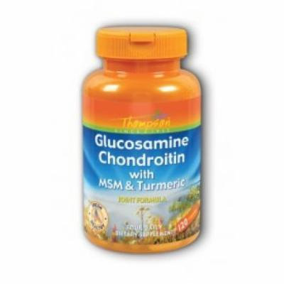 Glucosamine & Condroitin with MSM & Turmeric Thompson 120 Caps