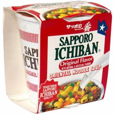 Sapporo Ichiban Original Flavor Oriental Noodle Soup, 2.25 oz (Pack of 12)