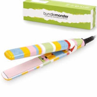Bundle Monster Portable Mini Ceramic Flat Iron Travel Hair Straightener-US Only