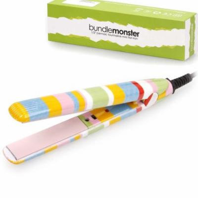Bundle Monster Portable Mini Ceramic Flat Iron Travel Hair Straightener-US Only