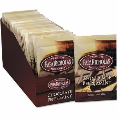 PapaNicholas Chocolate Peppermint Premium Hot Cocoa Mix, 1.25 oz, 24 count