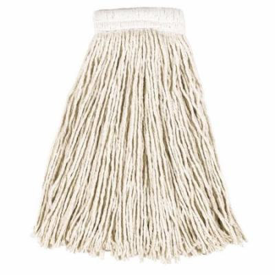 Rubbermaid Commercial Economy Cut-End White Cotton Mop Heads, 12 count
