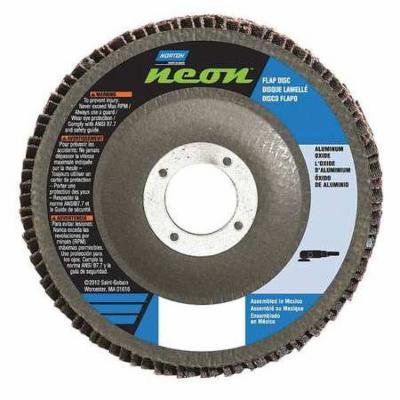 NORTON 66623399039 Flap Disc, 5 In x 80 Grit, 7/8