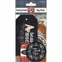 Country Cookin Tags 25/Pkg- Multi-Colored