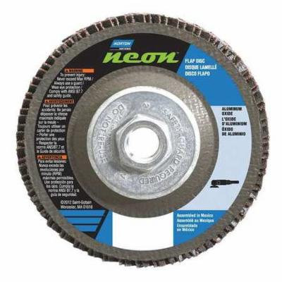 NORTON 66623399207 Flap Disc, 5 In x 36 Grit, 5/8-11