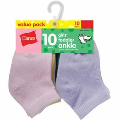 Hanes Newborn Baby Girl Ankle Socks - 10 Pack