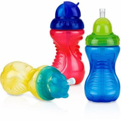 Nuby 3-Pack 10-oz Flip-It Cup, Boy, BPA-Free