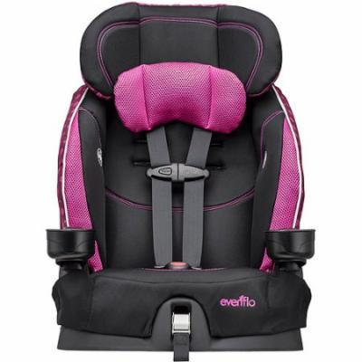 Evenflo Advanced Chase LX Harnessed Booster Car Seat, Berry Dot