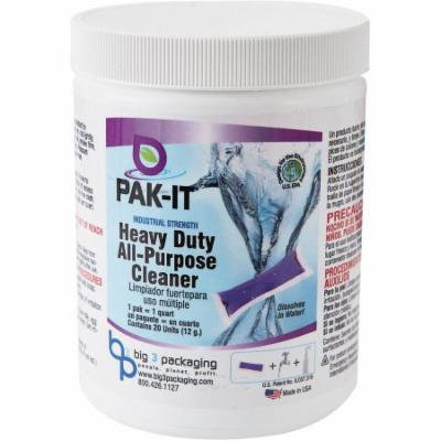 PAK-IT Industrial Strength Heavy-Duty All-Purpose Cleaner, 20 count