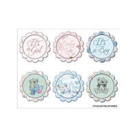 Royal Baby Vinyl Stickers 4X5-Circles Multi-Colored