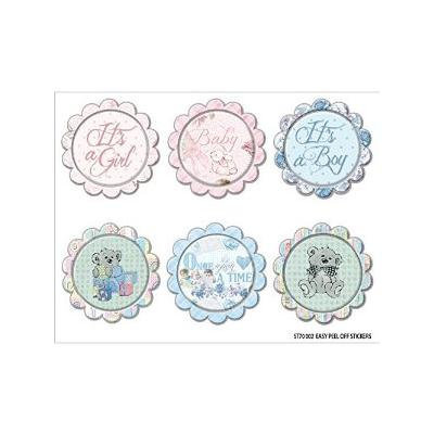 Royal Baby Vinyl Stickers 4X5-Circles Multi-Colored