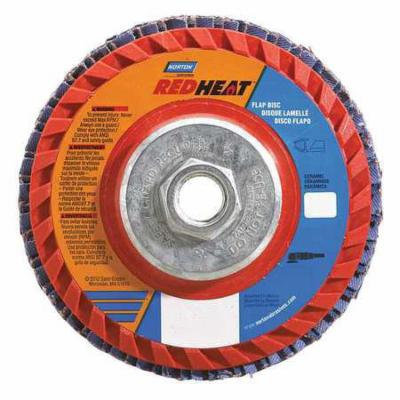 NORTON 66623399165 Flap Disc, 5 In x 36 Grit, 5/8-11