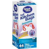 Great Value Tall Kitchen Trash Bags, 13 gal, 44 count