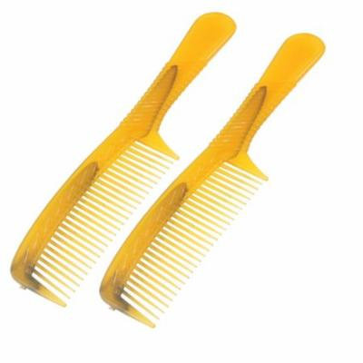 Hair Care Comb Fine Tooth Light Brown 2 Pcs