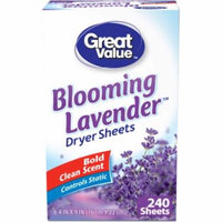 Great Value Blooming Lavender Dryer Sheets, 240 sheets