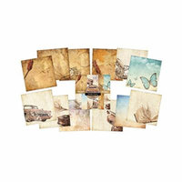 Indigoblu Paper Stack 190Gsm Cardstock 6X6-Vintage Memories Multi-Colored