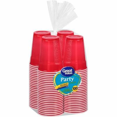 Great Value 18 Oz Plastic Party Cup, 100 ct