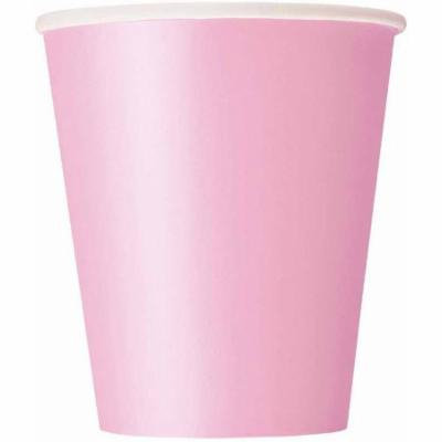 9 oz Light Pink Paper Cups, 14ct