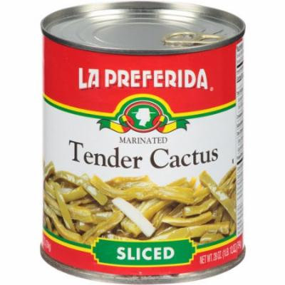 La Preferida Marinated Sliced Tender Cactus, 28 oz (Pack of 12)