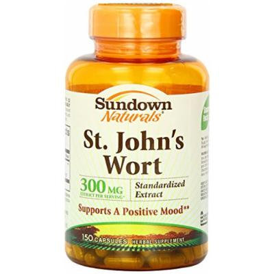 Sundown Naturals St. John's Wort, 300 mg., 150 - Capsules Pack of 4
