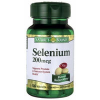 Nature's Bounty Selenium 200 mcg 100 Tabs Pack of 5