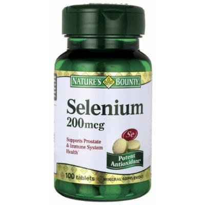 Nature's Bounty Selenium 200 mcg 100 Tabs Pack of 5