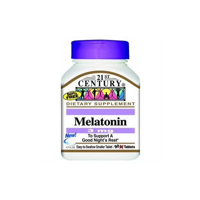 21st Century Healthcare Melatonin 3 mg 90 Tablets, 21st Century Health Care