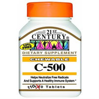 21st Century Healthcare Vitamin C 500 mg Chewable Orange 110 Tablets, 21st Century Health Care