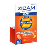 Zicam Ultra Cold Remedy Bi-Layer RapidMelts Quick Dissolve Tablets