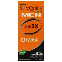 Slimquick Pure Men Extra Strength Weight Loss Supplement, 60 Count (Pack of 2)
