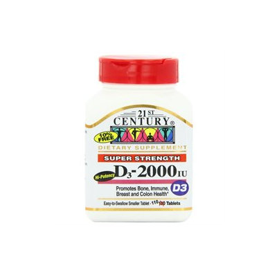 21st Century Vitamins Vitamin D 2,000 IU Tabs