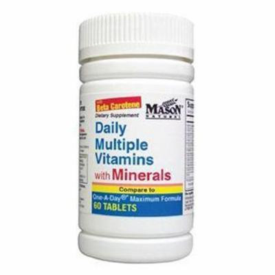 Mason Natural Daily Multiple Vitamins with Minerals Compare to One a Day Maximum Formula - 60 Tablets