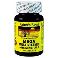 Nature's Blend Mega Multivitamin with Minerals 60 Count Pack of 3