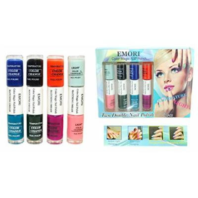 Color Changing Nail Polish - 8 Colors in 4 Dual Nail Polish Combo Kit (Temperature & Light Change)