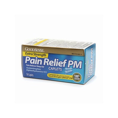 Good Sense Extra Strength Acetaminophen PM Caplets 500mg