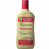 Hollywood Beauty Mayonnaise Moisturizing Cream Oil with Egg Protein, 12 oz