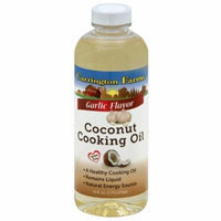 Carrington Farms Garlic Flavor Coconut Cooking Oil, 16 fl oz, (Pack of 6)