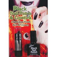 Gothic Vampire Black Nail Polish and Lipstick