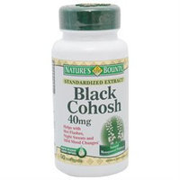 Black Cohosh Capsules Nature's Bounty Black Cohosh 40 mg 90 Softgels