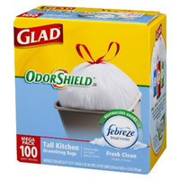 Glad OdorShield Febreze Fresh Clean Scent Tall Kitchen Drawstring