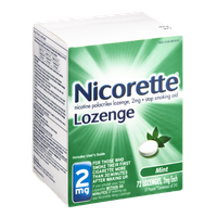 Nicorette 2mg Mint Stop Smoking Aid Lozenges - 72 CT
